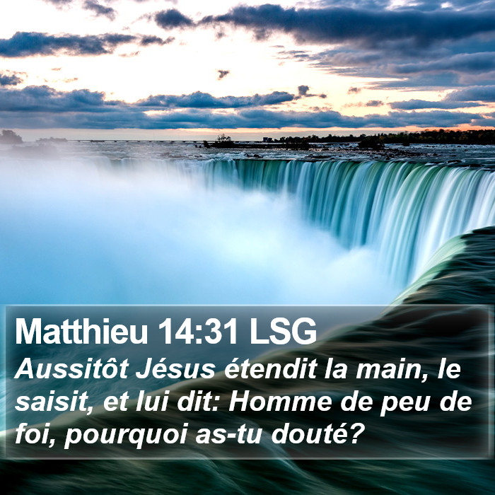 Matthieu 14:31 LSG Bible Study