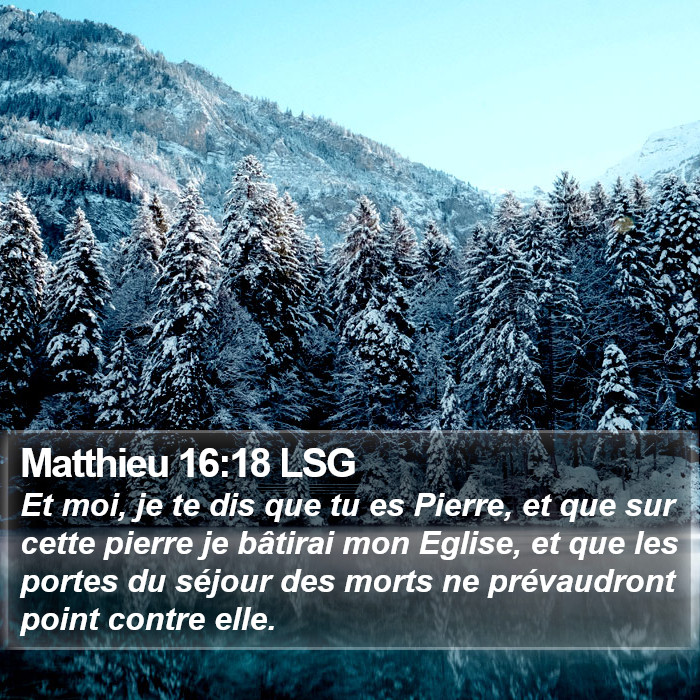Matthieu 16:18 LSG Bible Study