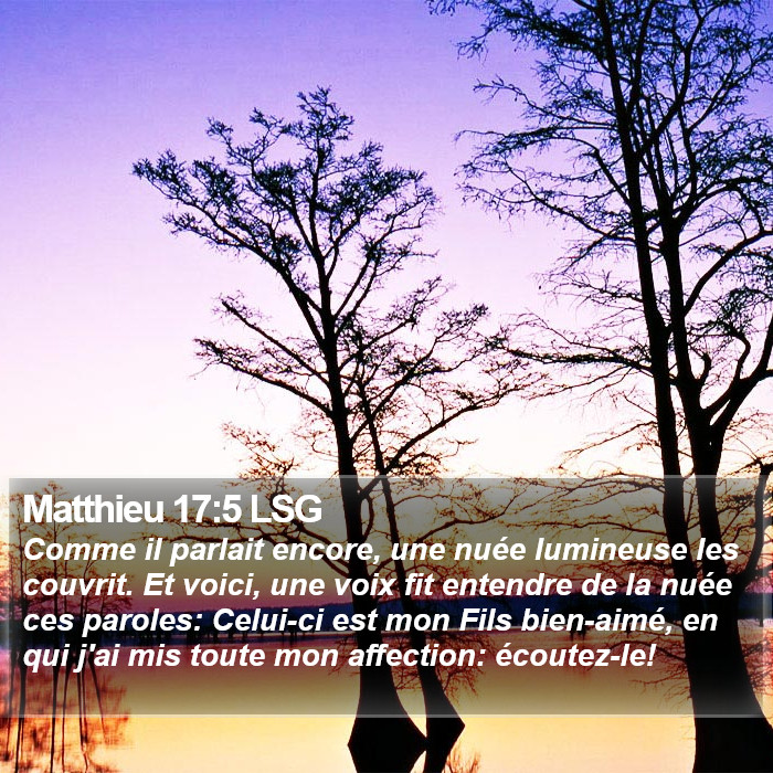 Matthieu 17:5 LSG Bible Study