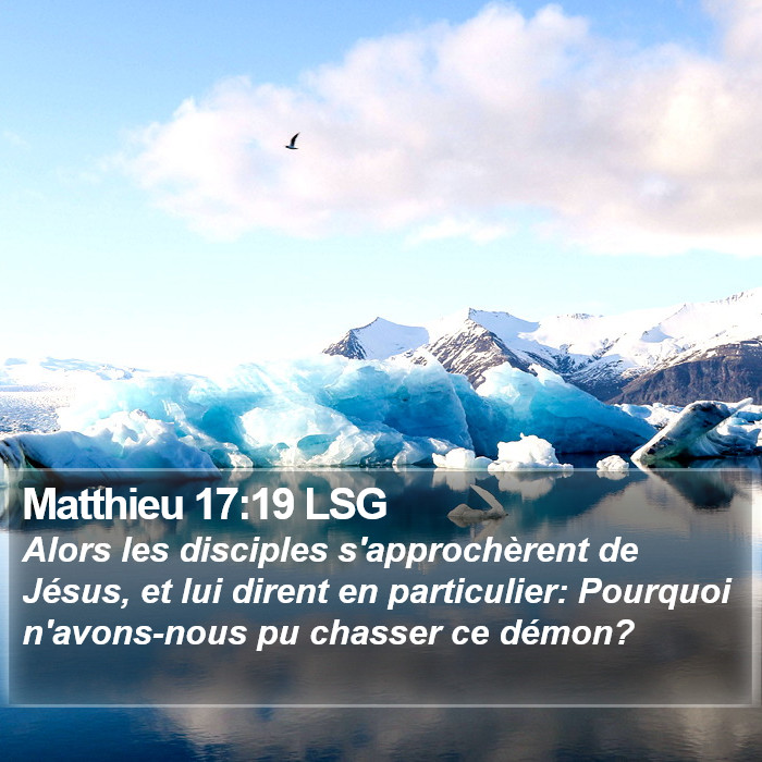 Matthieu 17:19 LSG Bible Study