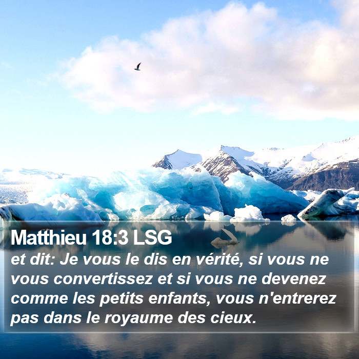 Matthieu 18:3 LSG Bible Study