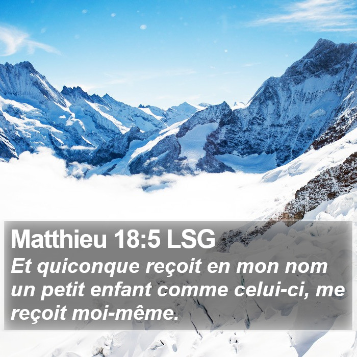 Matthieu 18:5 LSG Bible Study
