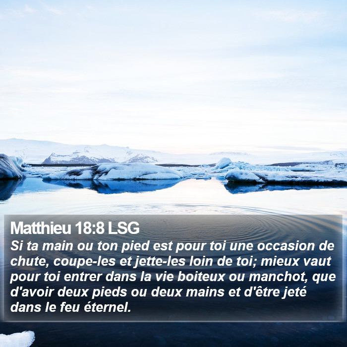 Matthieu 18:8 LSG Bible Study