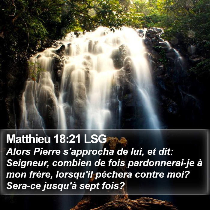 Matthieu 18:21 LSG Bible Study