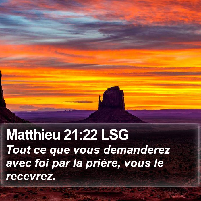 Matthieu 21:22 LSG Bible Study