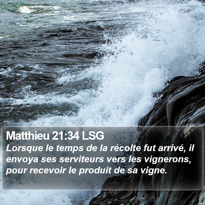 Matthieu 21:34 LSG Bible Study