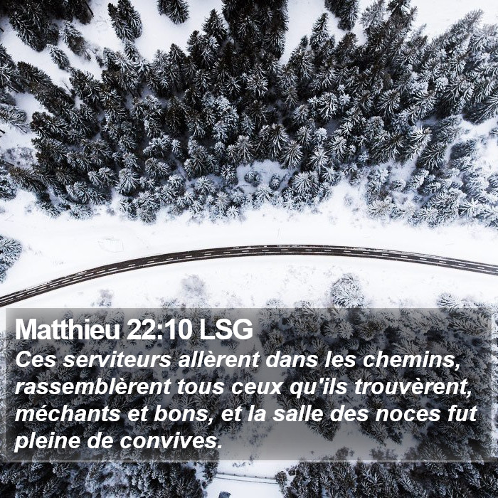 Matthieu 22:10 LSG Bible Study