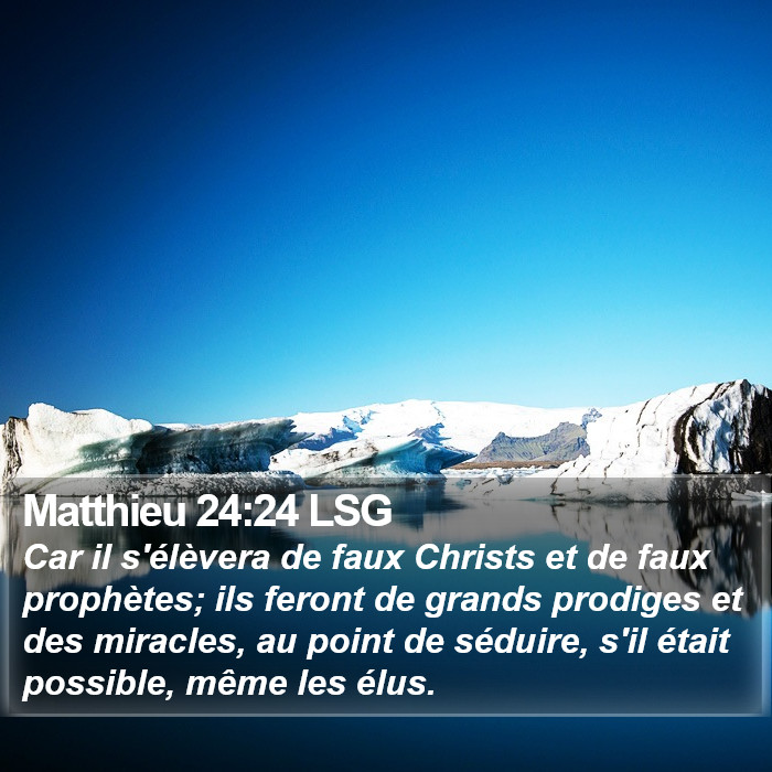 Matthieu 24:24 LSG Bible Study