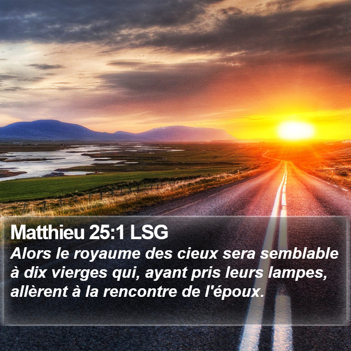 Matthieu 25:1 LSG Bible Study