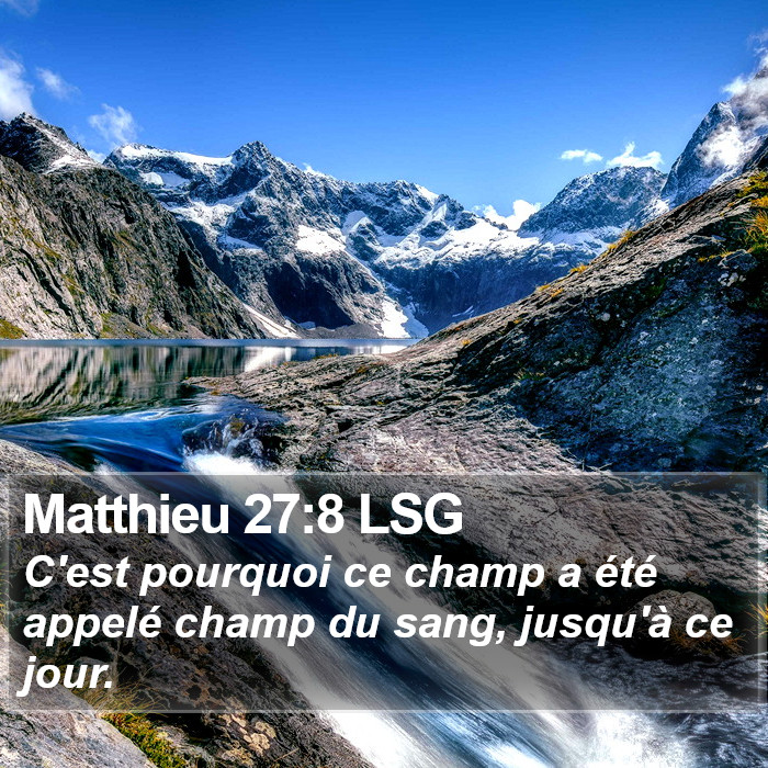 Matthieu 27:8 LSG Bible Study