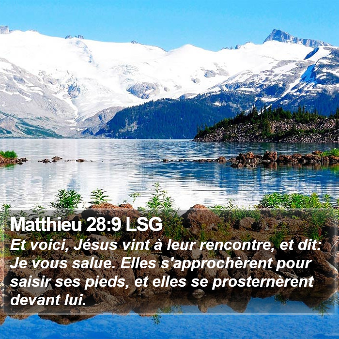 Matthieu 28:9 LSG Bible Study