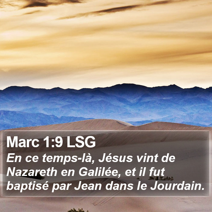 Marc 1:9 LSG Bible Study