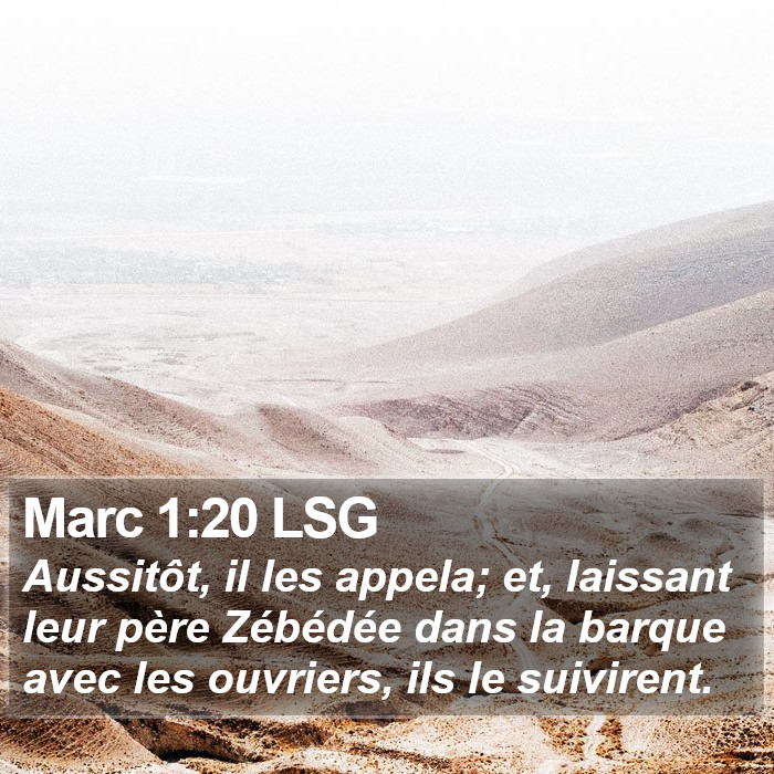 Marc 1:20 LSG Bible Study