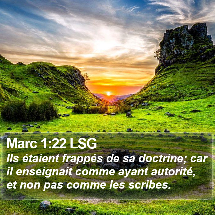 Marc 1:22 LSG Bible Study