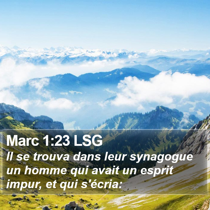 Marc 1:23 LSG Bible Study