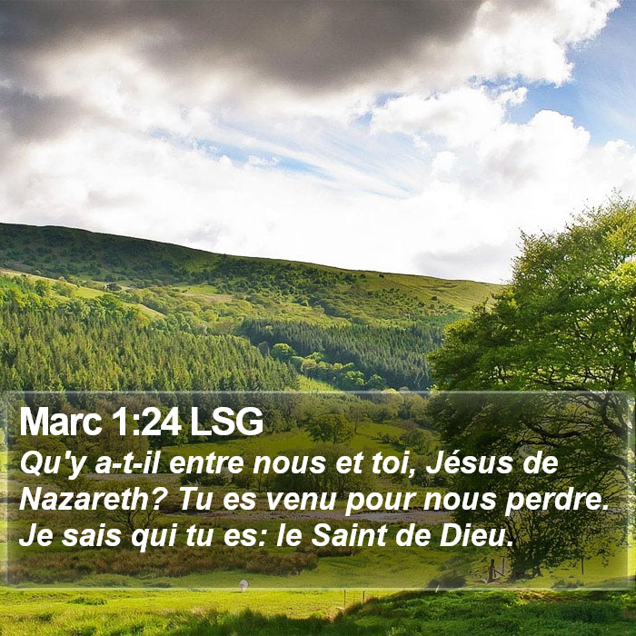 Marc 1:24 LSG Bible Study