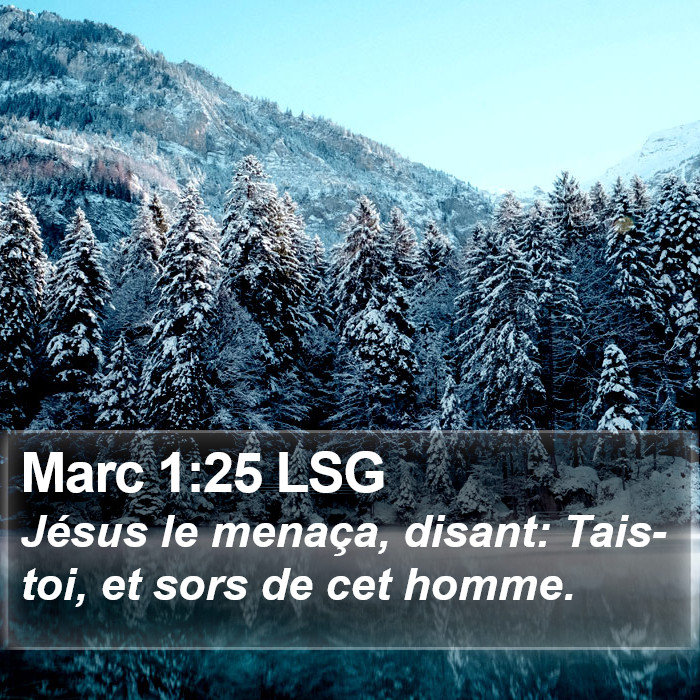 Marc 1:25 LSG Bible Study