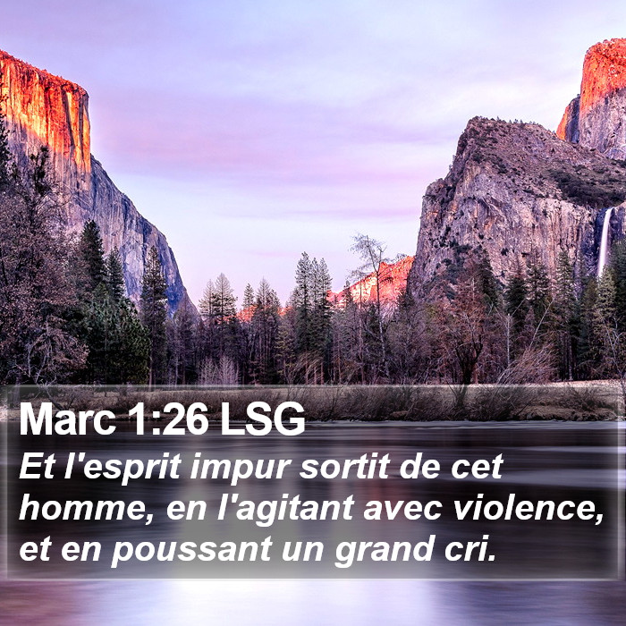 Marc 1:26 LSG Bible Study