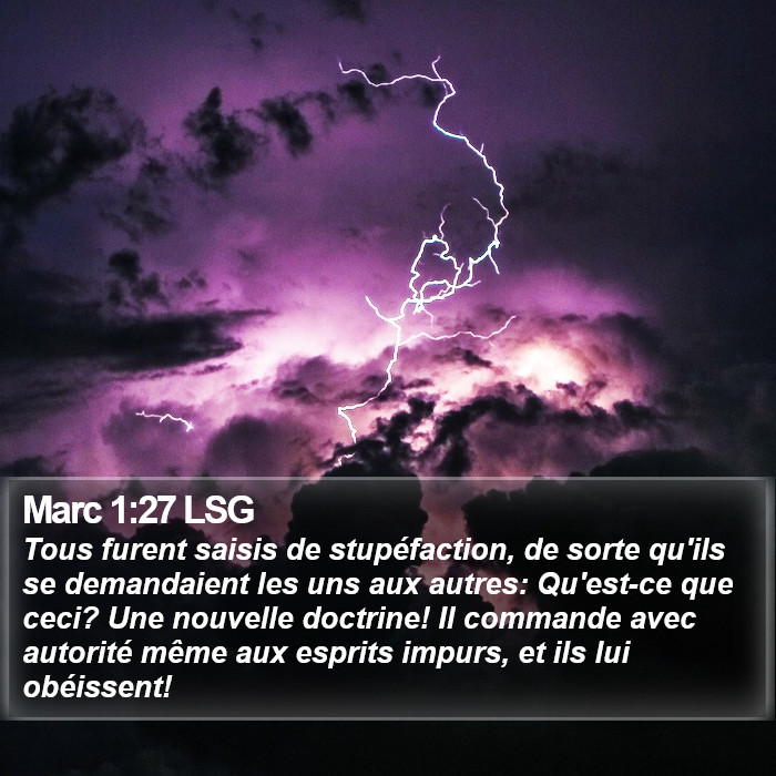 Marc 1:27 LSG Bible Study