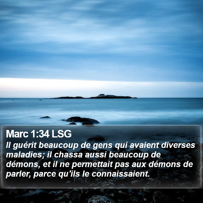 Marc 1:34 LSG Bible Study