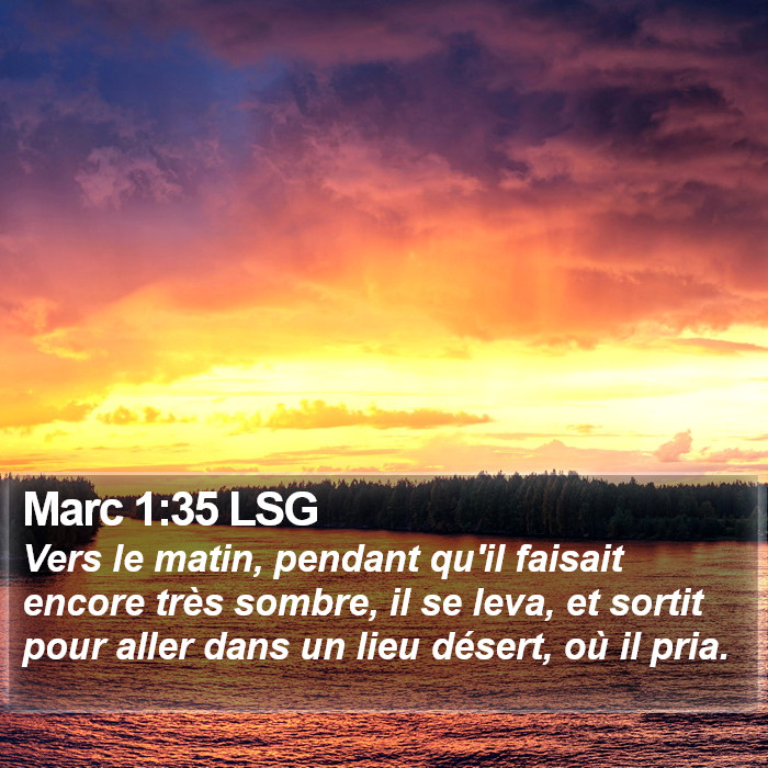 Marc 1:35 LSG Bible Study