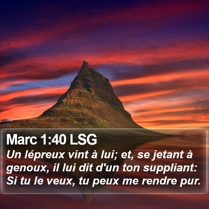 Marc 1:40 LSG Bible Study