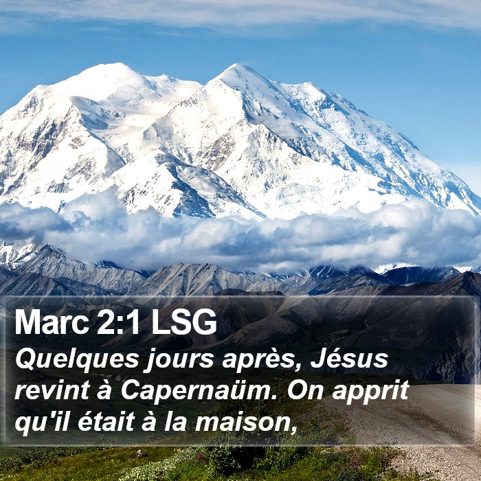 Marc 2:1 LSG Bible Study