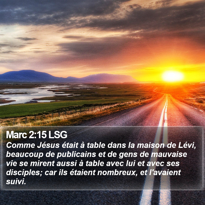 Marc 2:15 LSG Bible Study