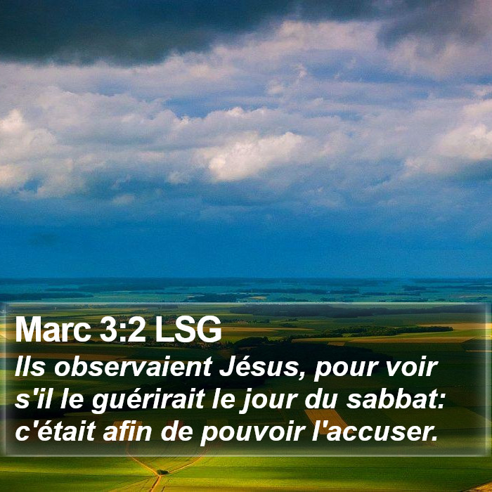 Marc 3:2 LSG Bible Study