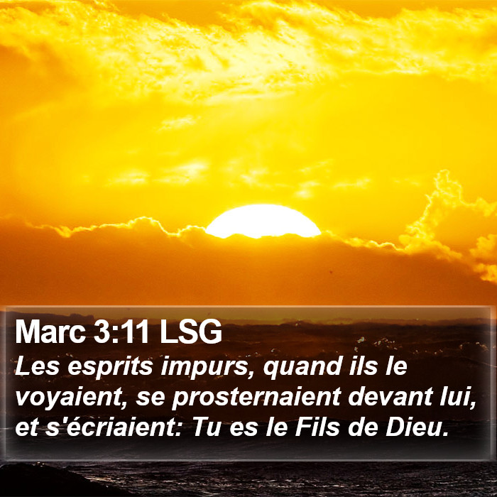 Marc 3:11 LSG Bible Study