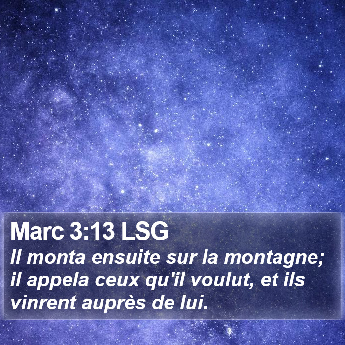 Marc 3:13 LSG Bible Study