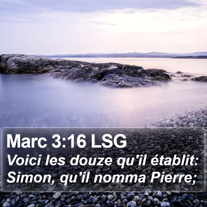 Marc 3:16 LSG Bible Study