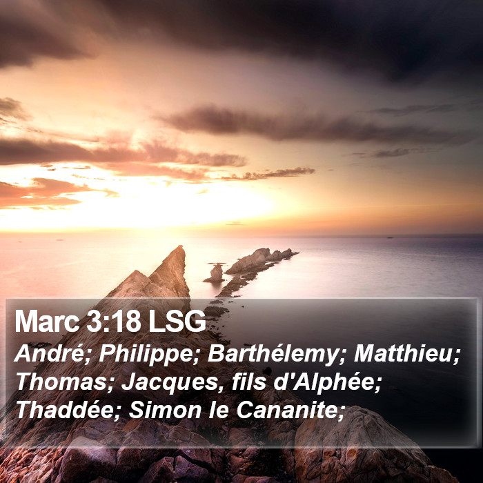 Marc 3:18 LSG Bible Study