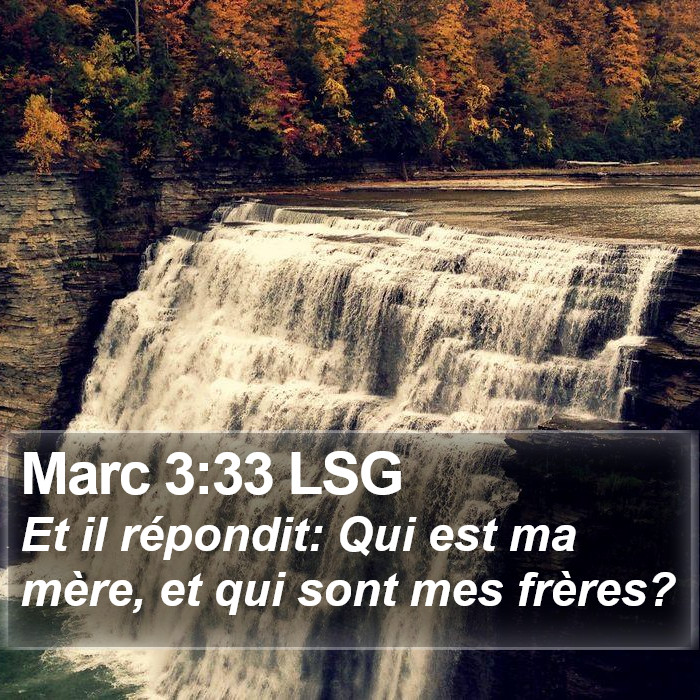 Marc 3:33 LSG Bible Study