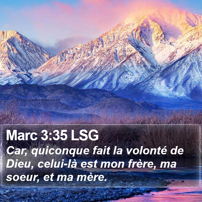 Marc 3:35 LSG Bible Study