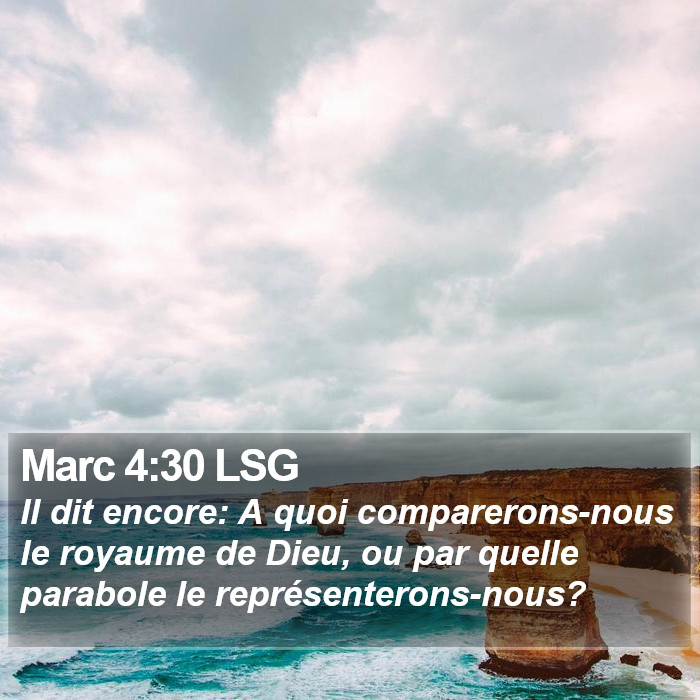 Marc 4:30 LSG Bible Study