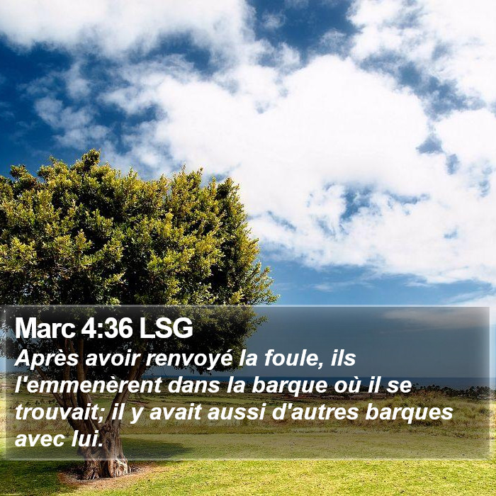 Marc 4:36 LSG Bible Study