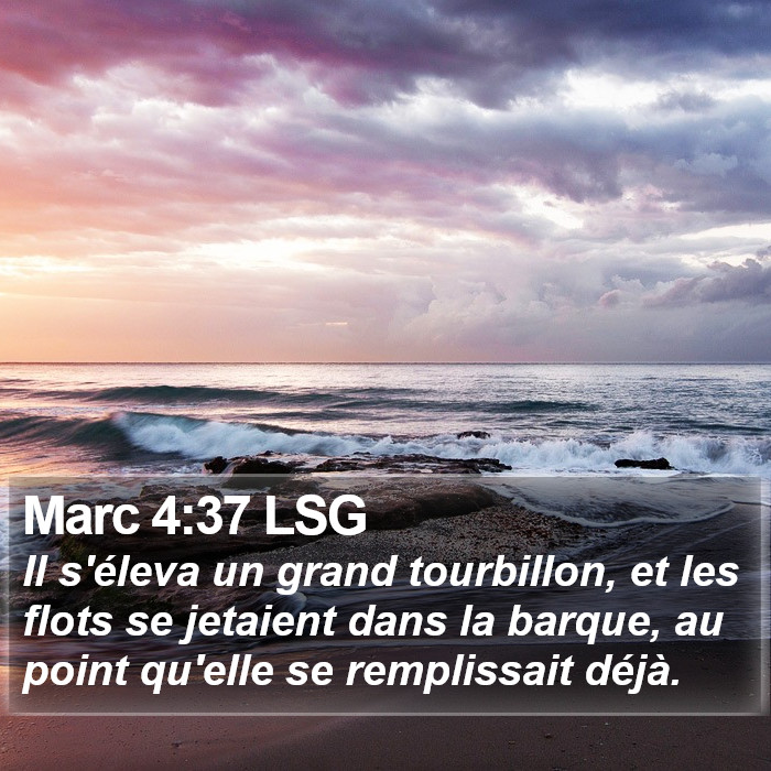 Marc 4:37 LSG Bible Study