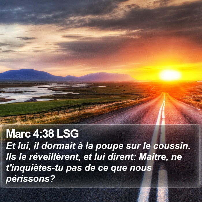 Marc 4:38 LSG Bible Study