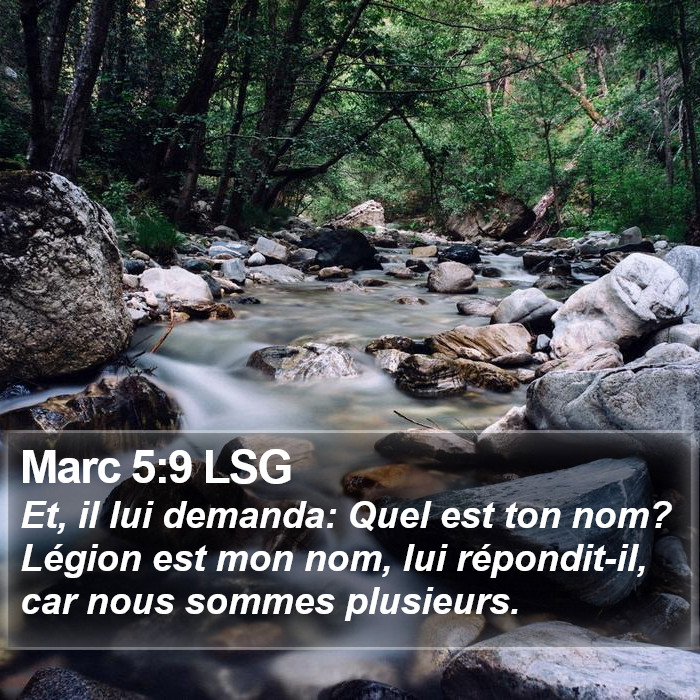 Marc 5:9 LSG Bible Study