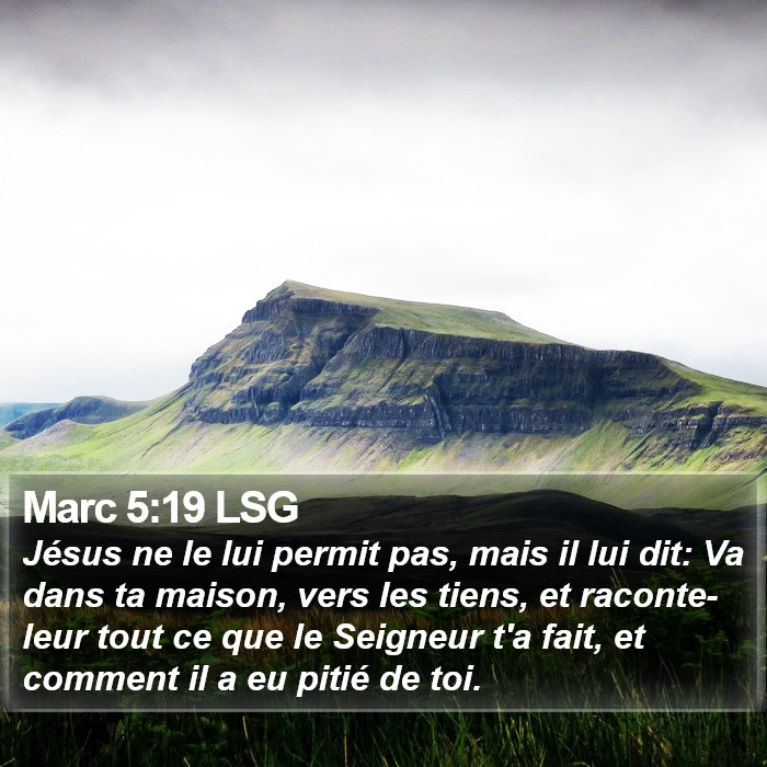 Marc 5:19 LSG Bible Study