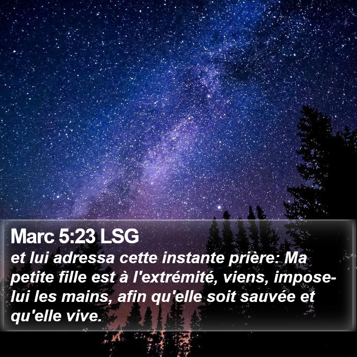 Marc 5:23 LSG Bible Study