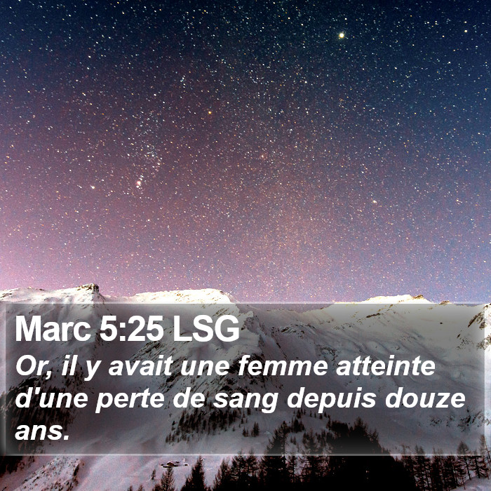 Marc 5:25 LSG Bible Study