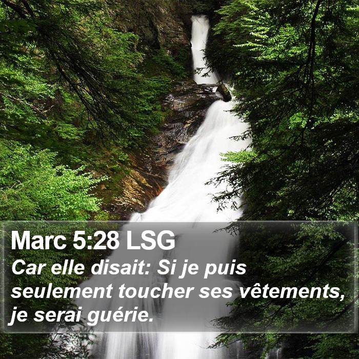 Marc 5:28 LSG Bible Study