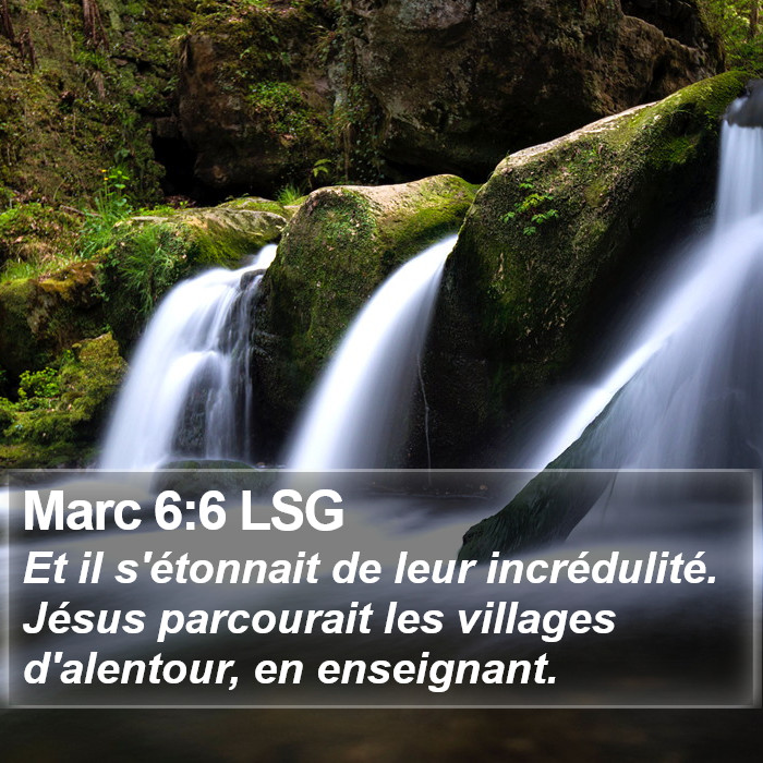 Marc 6:6 LSG Bible Study