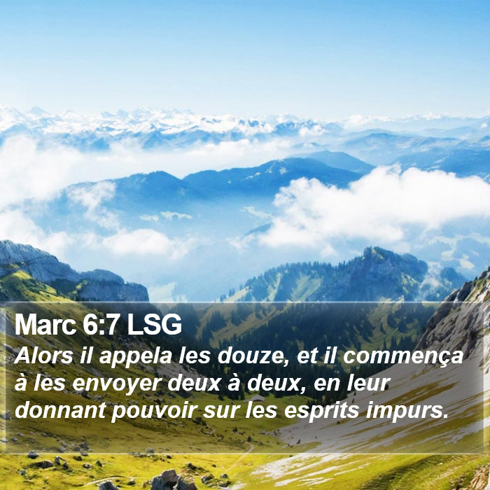 Marc 6:7 LSG Bible Study