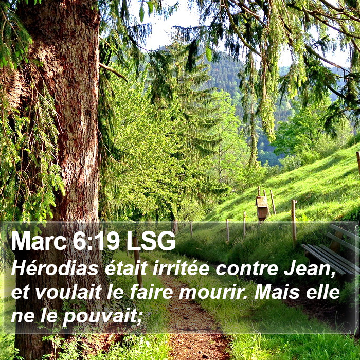 Marc 6:19 LSG Bible Study