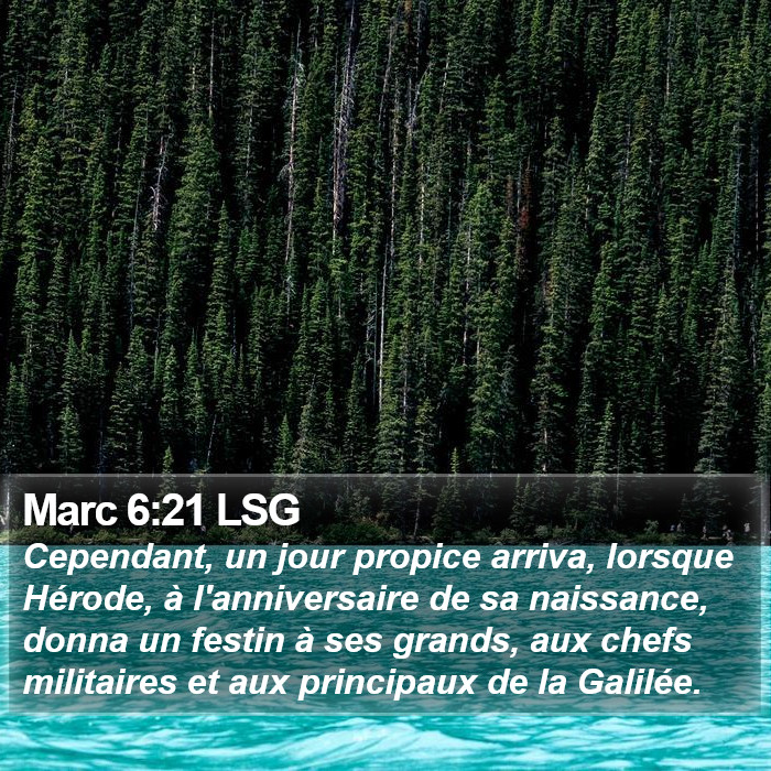 Marc 6:21 LSG Bible Study