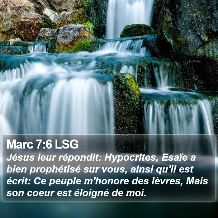 Marc 7:6 LSG Bible Study