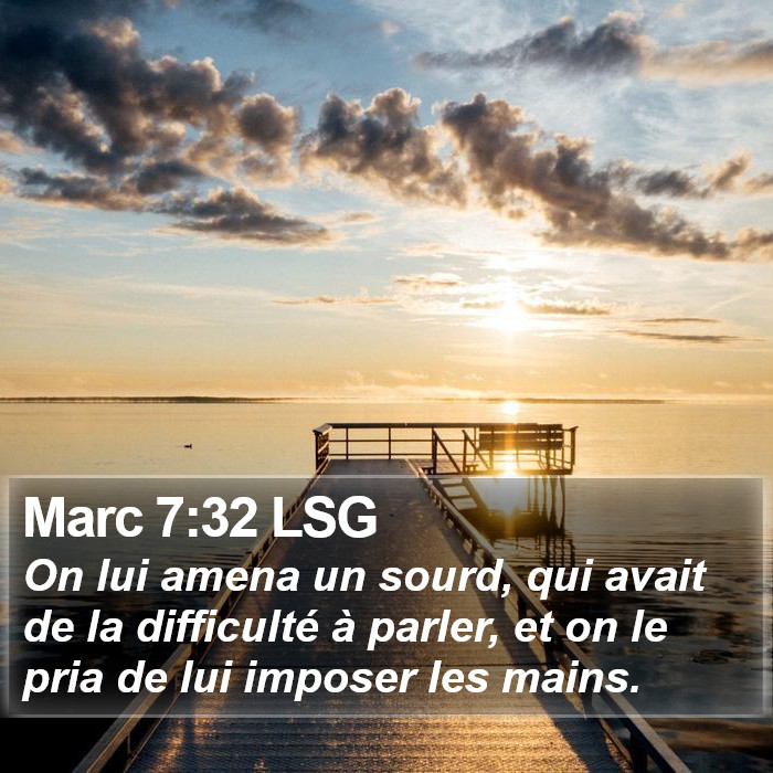 Marc 7:32 LSG Bible Study